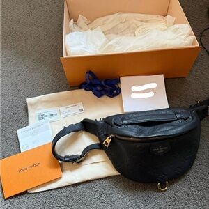 SOLD!!! Louis Vuitton Black empreinte bumbag